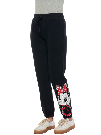 Womens Minnie Mouse Jogger Pants Lounge Wear Pockets bottom Cuff Disney