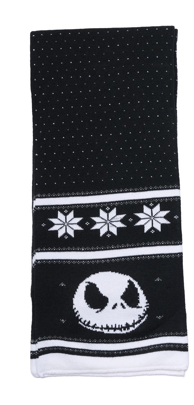 Adult Disney Nightmare Before Christmas Knit Scarf 70" Jack Skellington