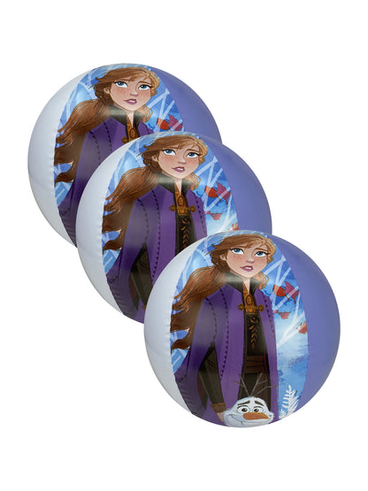 Disney Frozen Beach Ball Inflatable Anna Elsa Olaf 13.5" 3 Pack Pool Party Favor