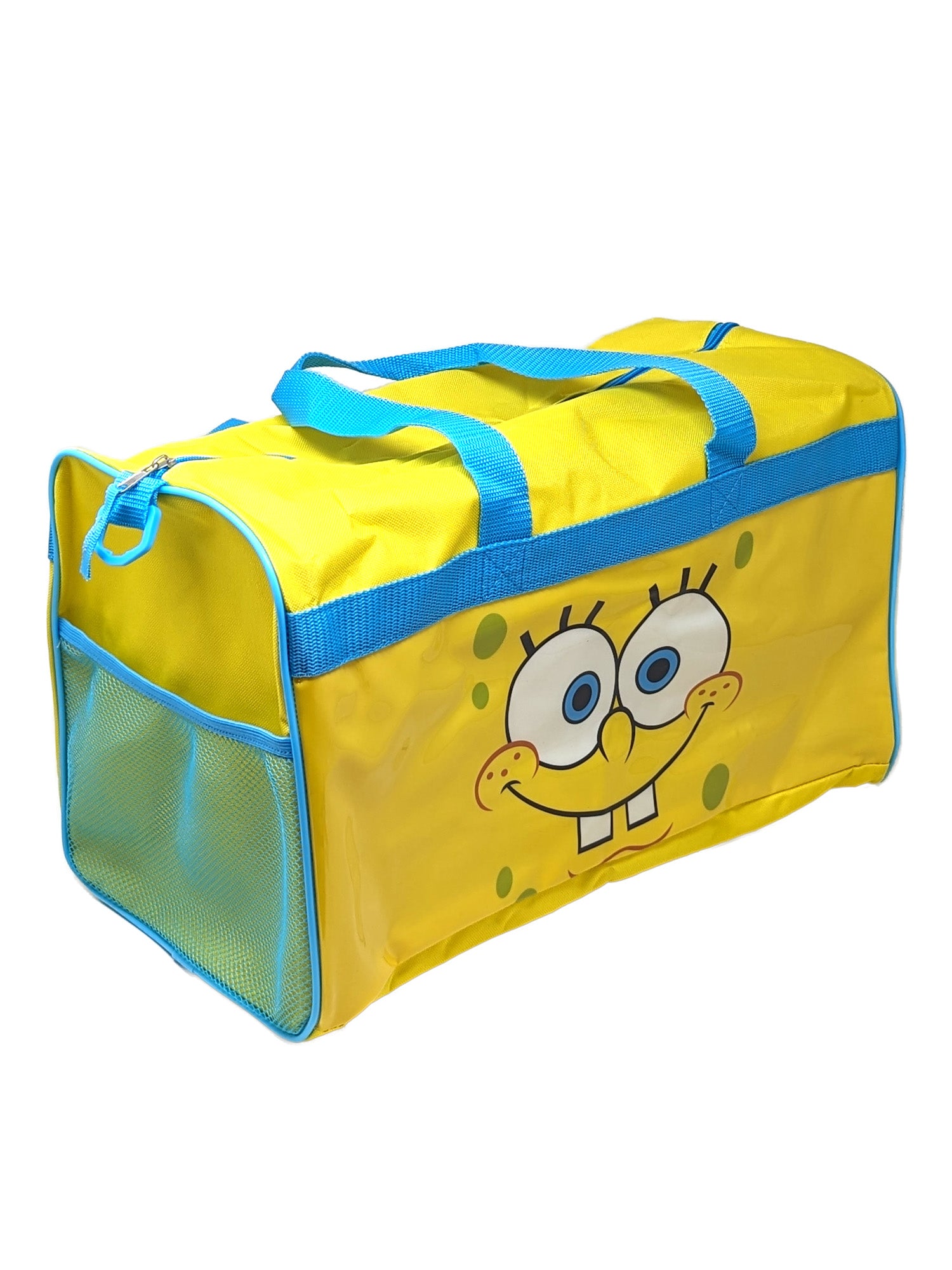 Spongebob Squarepants Duffel Bag Carry-On w/ Zipper Mesh Travel Pouch Set