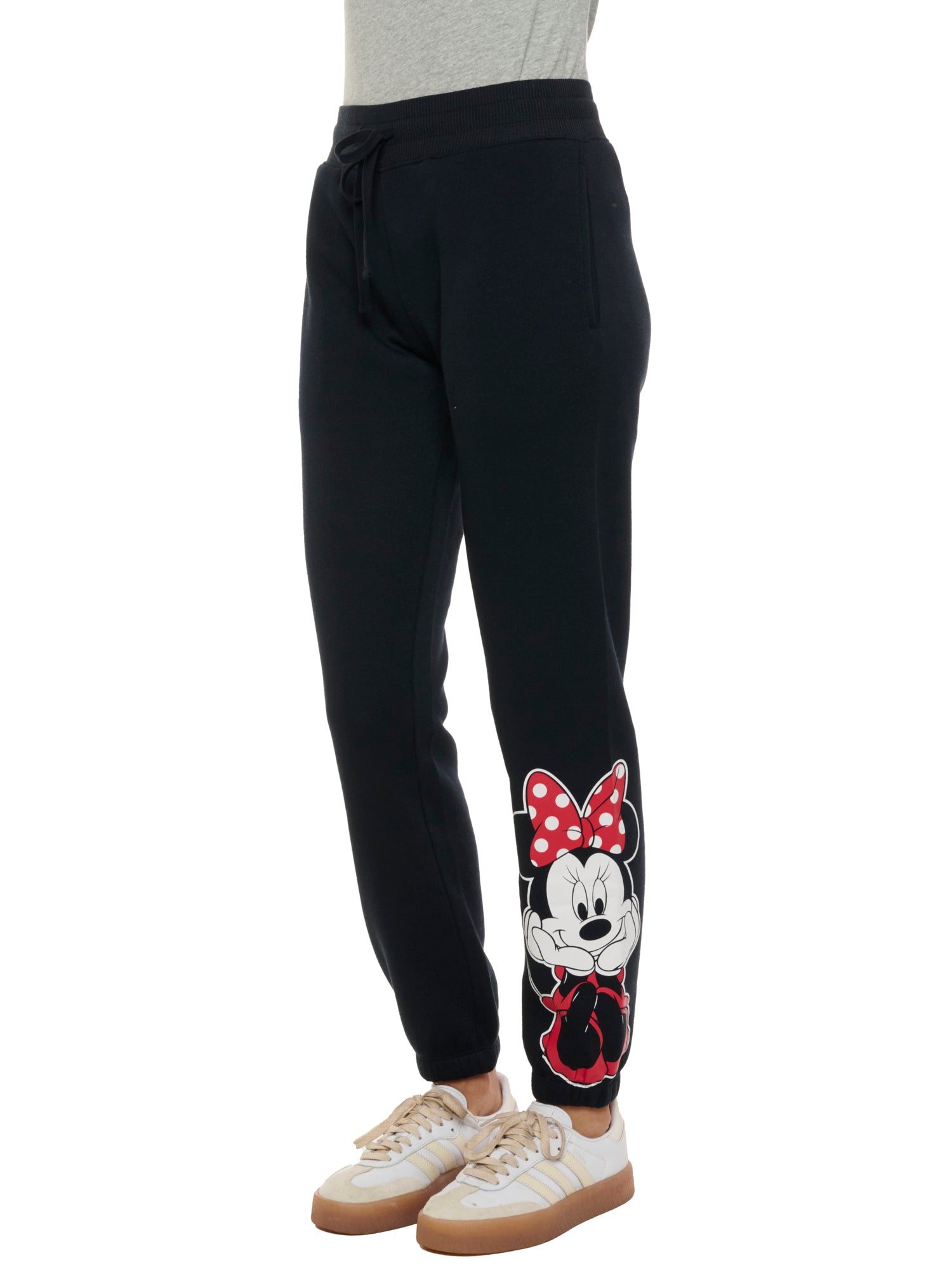 Womens Minnie Mouse Jogger Pants Lounge Wear Pockets bottom Cuff Disney