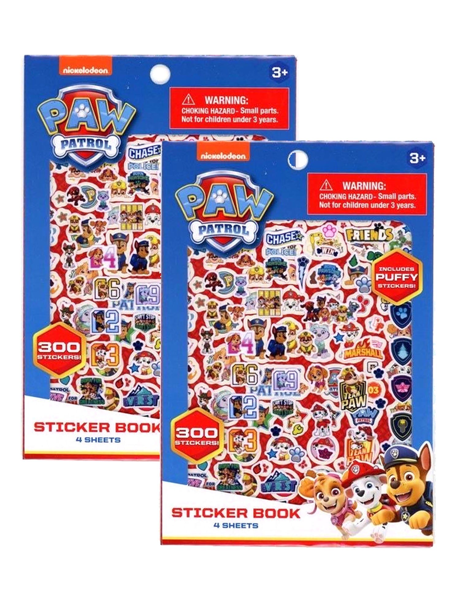 Paw Patrol Sticker Books 2-Piece Set