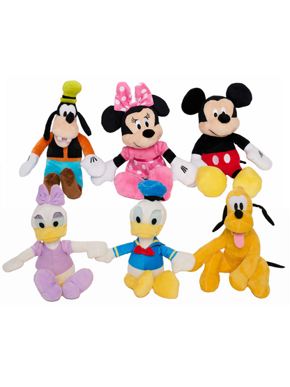 Disney Mickey & Friends Plush Doll Toy Hands Stick Together 6-Dolls 11"