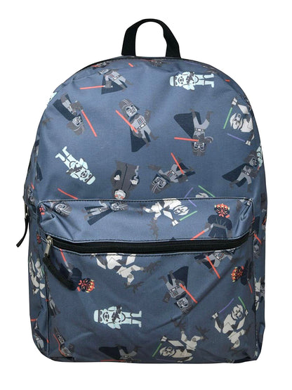 Star Wars Darth Vader Backpack 16" All-over Print Dark Side w/ Front Pocket