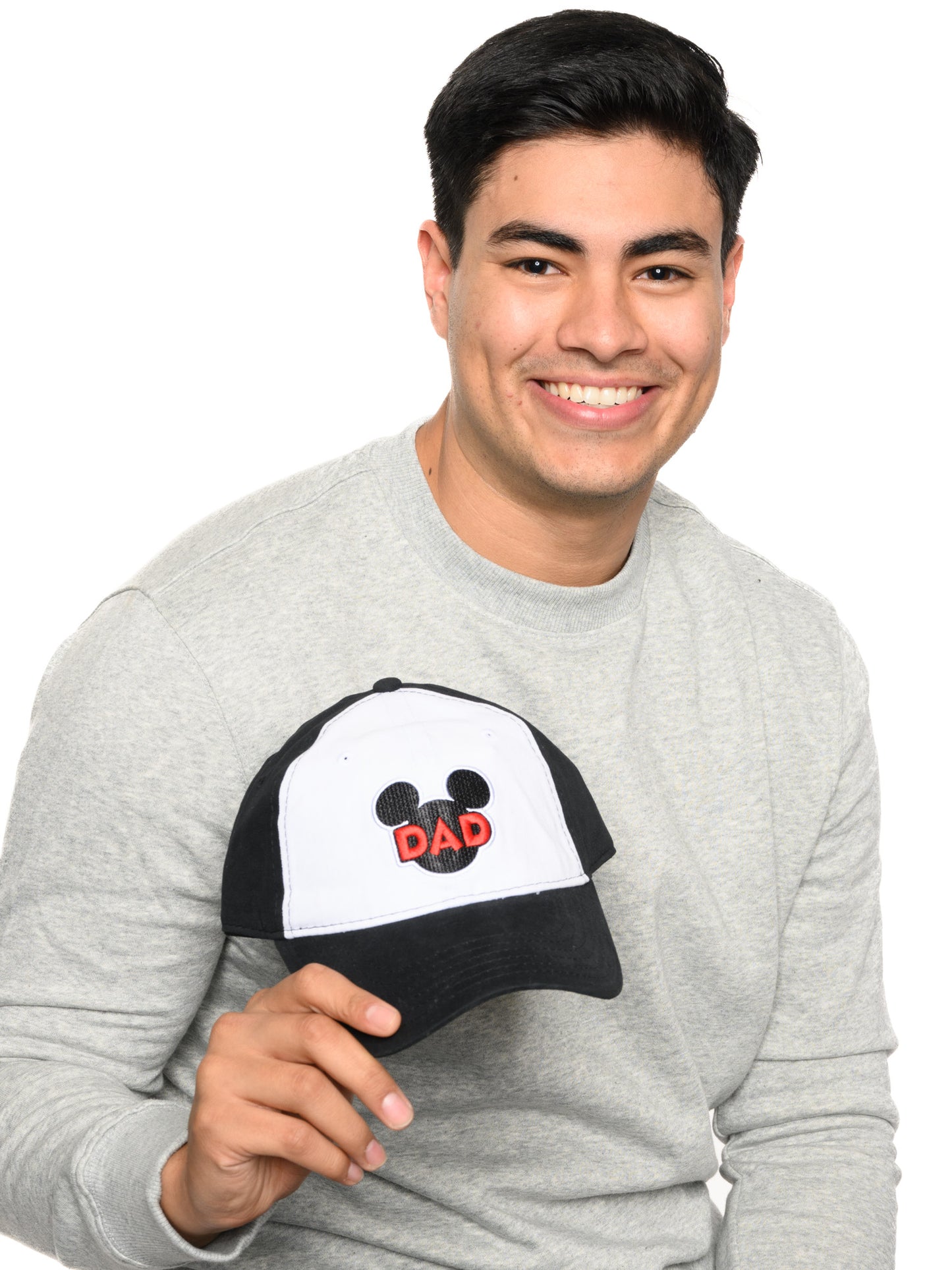 Mickey Mouse Disney Dad Hat Black White Adult Men's Father's Day Baseball Cap