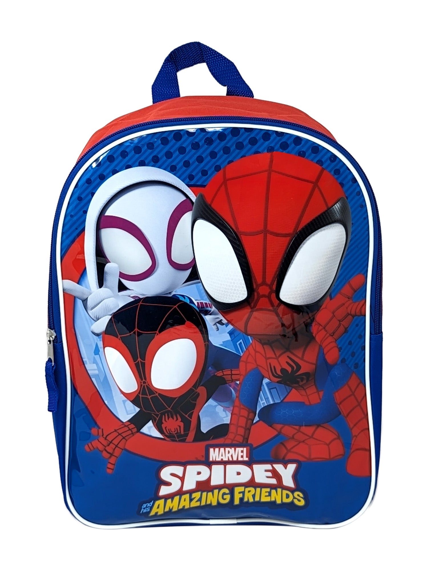 Spidey Miles Morales 15" Backpack w/ Spider-Man 3-Ring Zipper Pencil Pouch Set