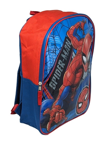 Spider-Man 15" Backpack School Book Bag Marvel Comics Bag Boys Blue