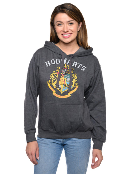 Women's and Plus Harry Potter Hoodie Sweatshirt Pullover Hogwarts Gray