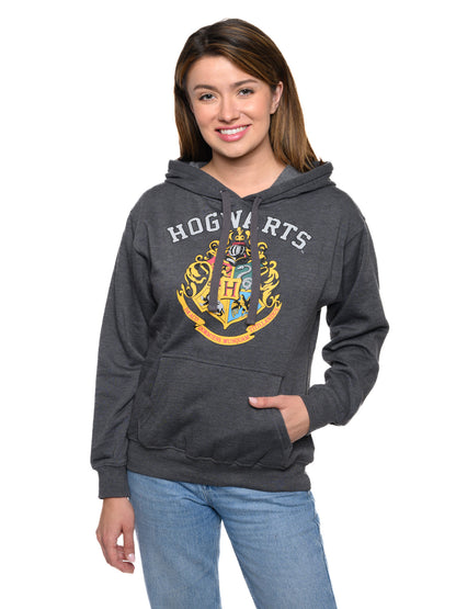 Women's and Plus Harry Potter Hoodie Sweatshirt Pullover Hogwarts Gray