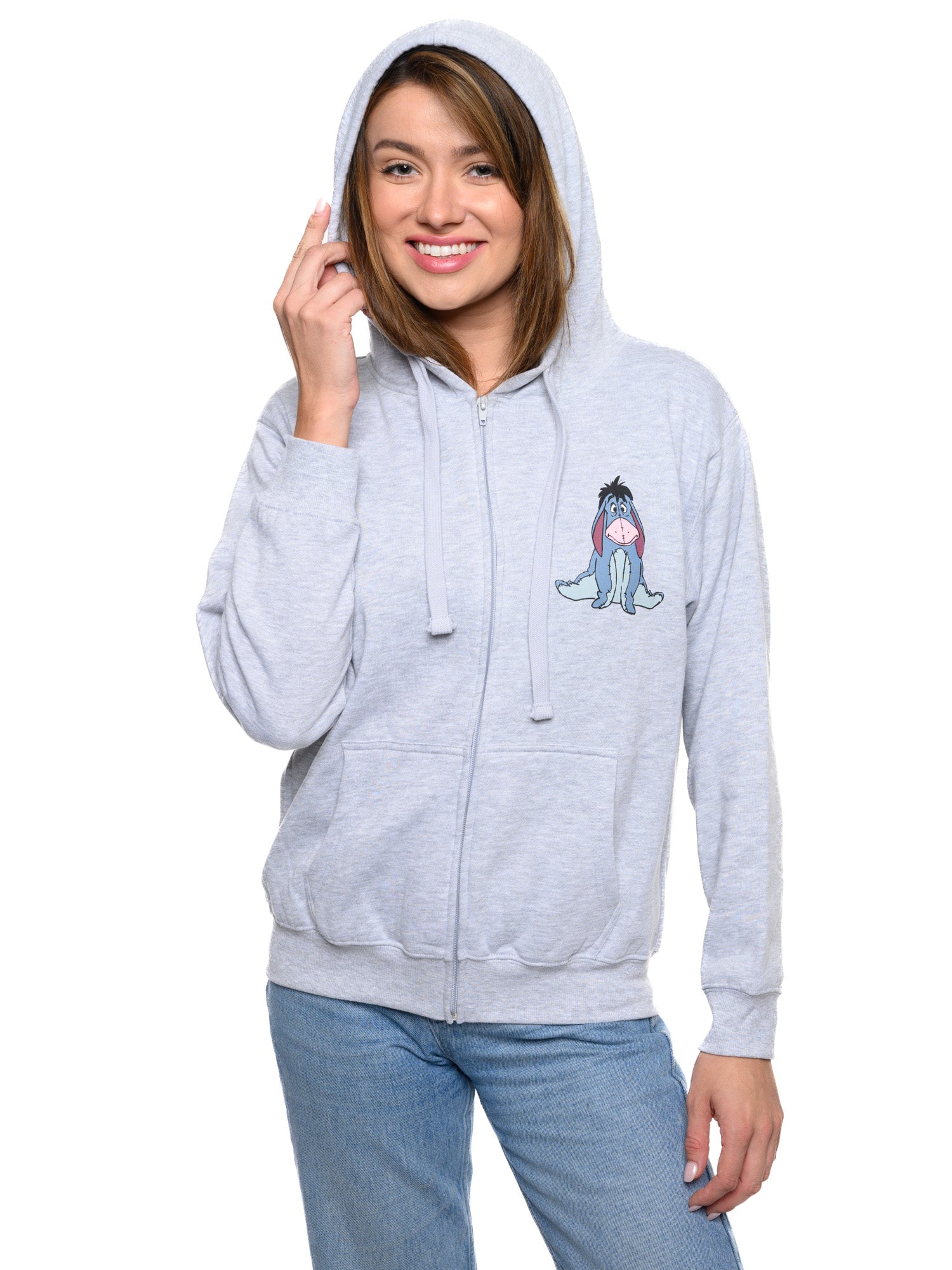 Disney Womens and Women's Plus Eeyore Winnie The Pooh Tigger Hoodie Sweatshirt