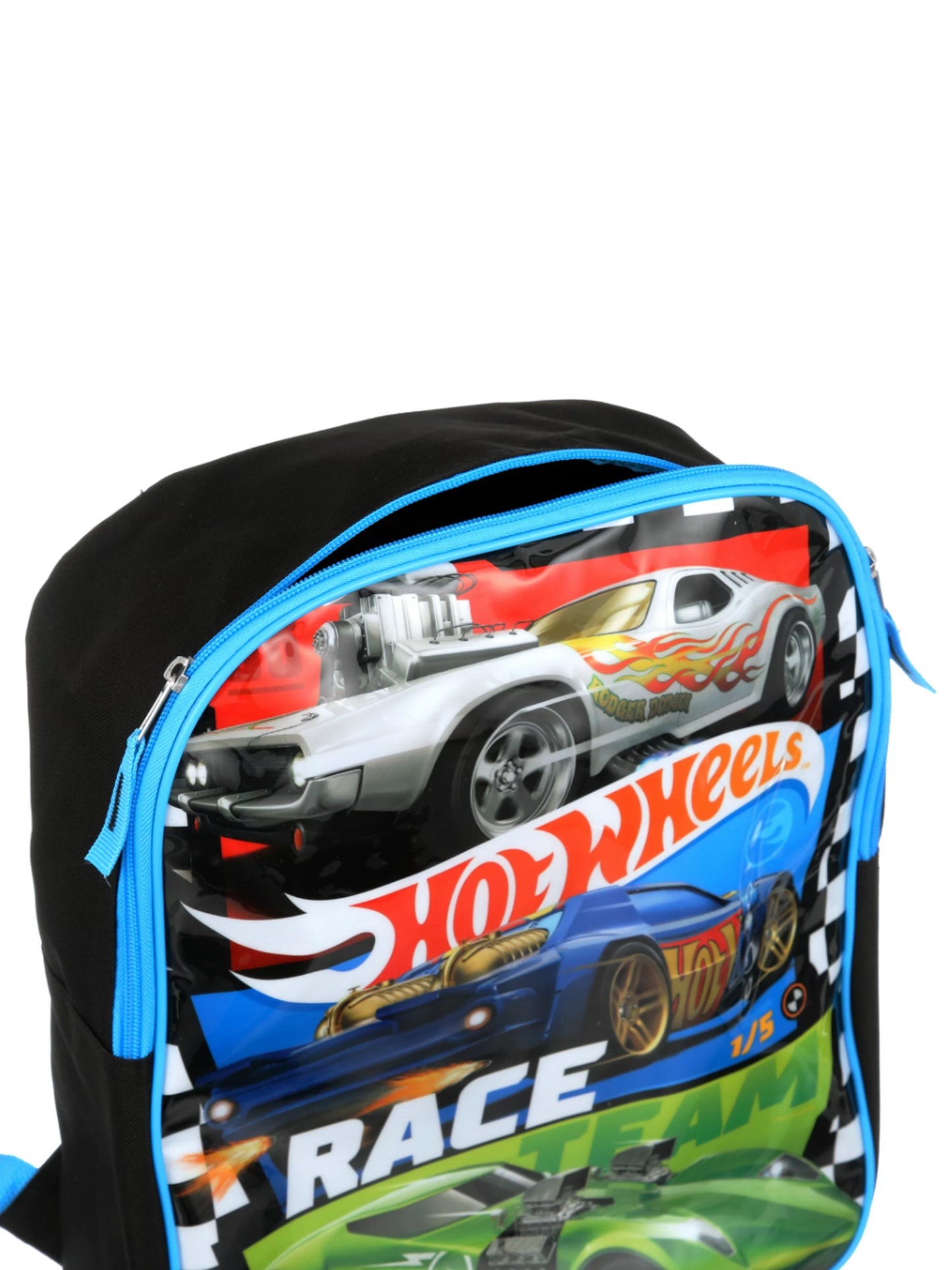 Hot Wheels Backpack 15" Sports Cars Blue Red Green Boys Toddler Kids School Bag