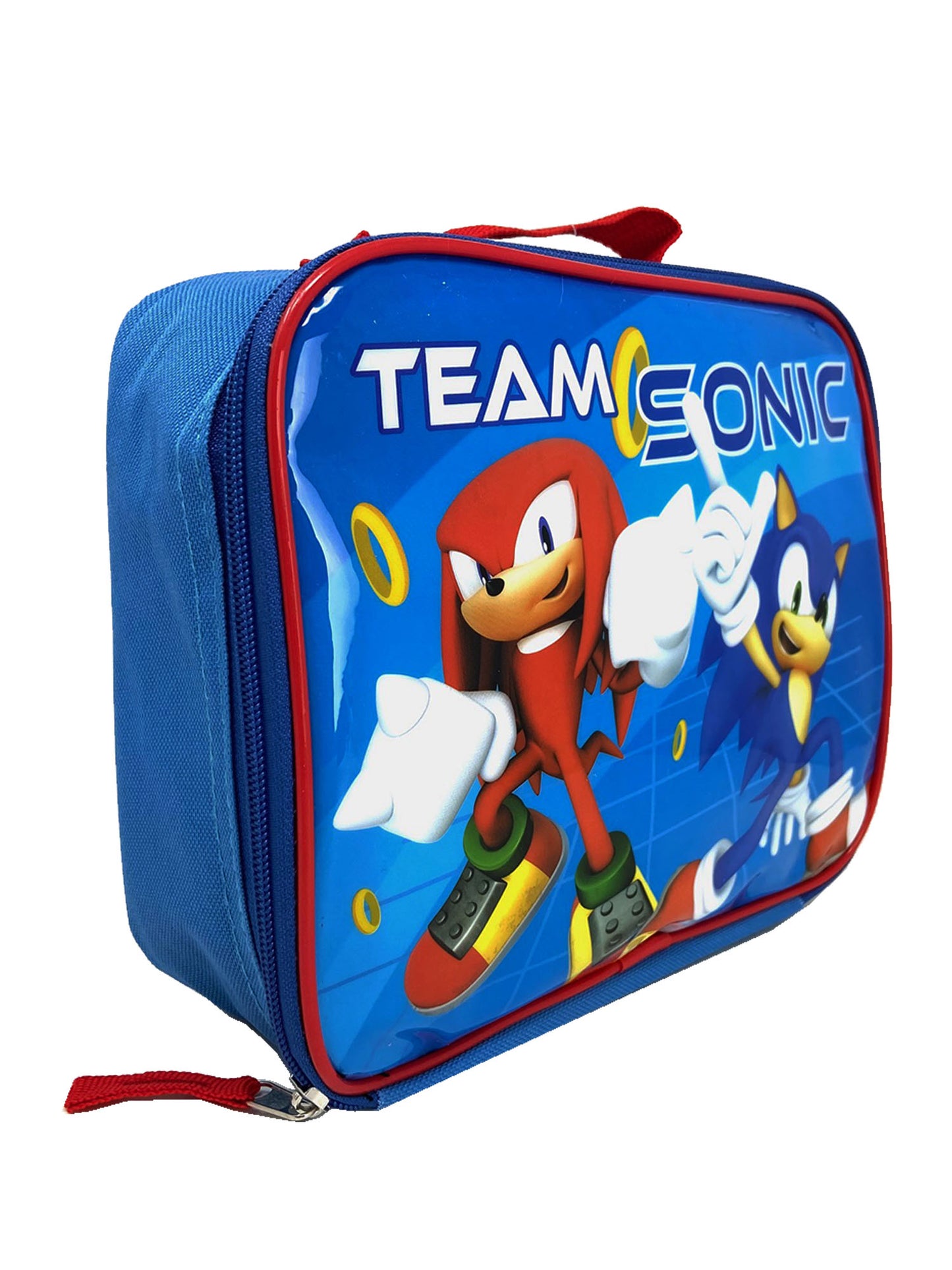 Sonic The Hedgehog Lunch Bag Insulated Knuckles Team Sonic Blue Red Boys Girls