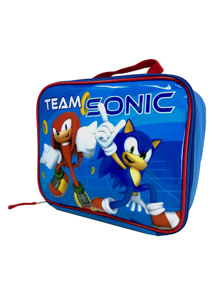 Sonic The Hedgehog Lunch Bag Insulated Knuckles Team Sonic Blue Red Boys Girls