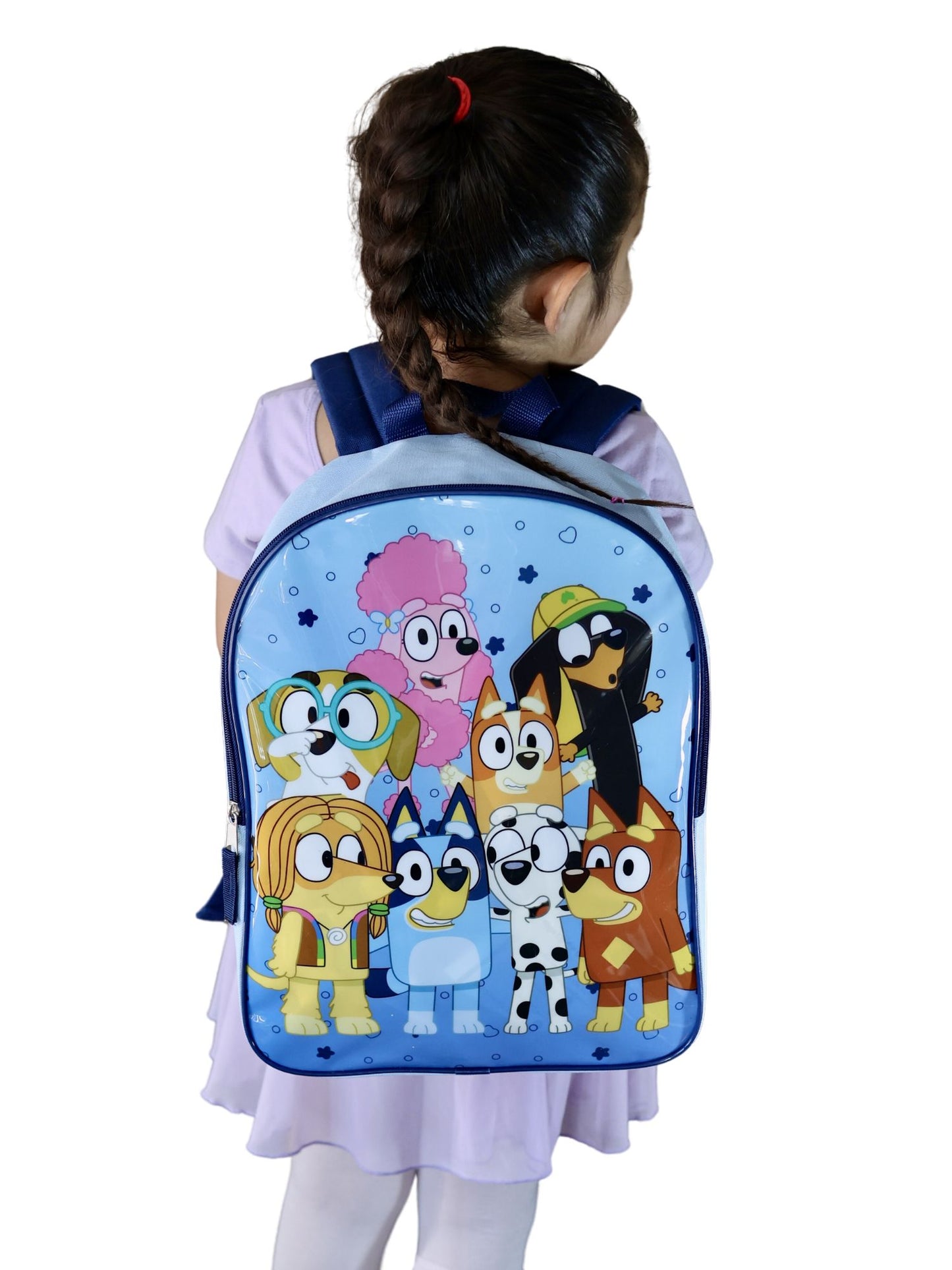 Bluey Bingo and Friends Backpack 15" School Bag Rusty Coco Snickers Indy