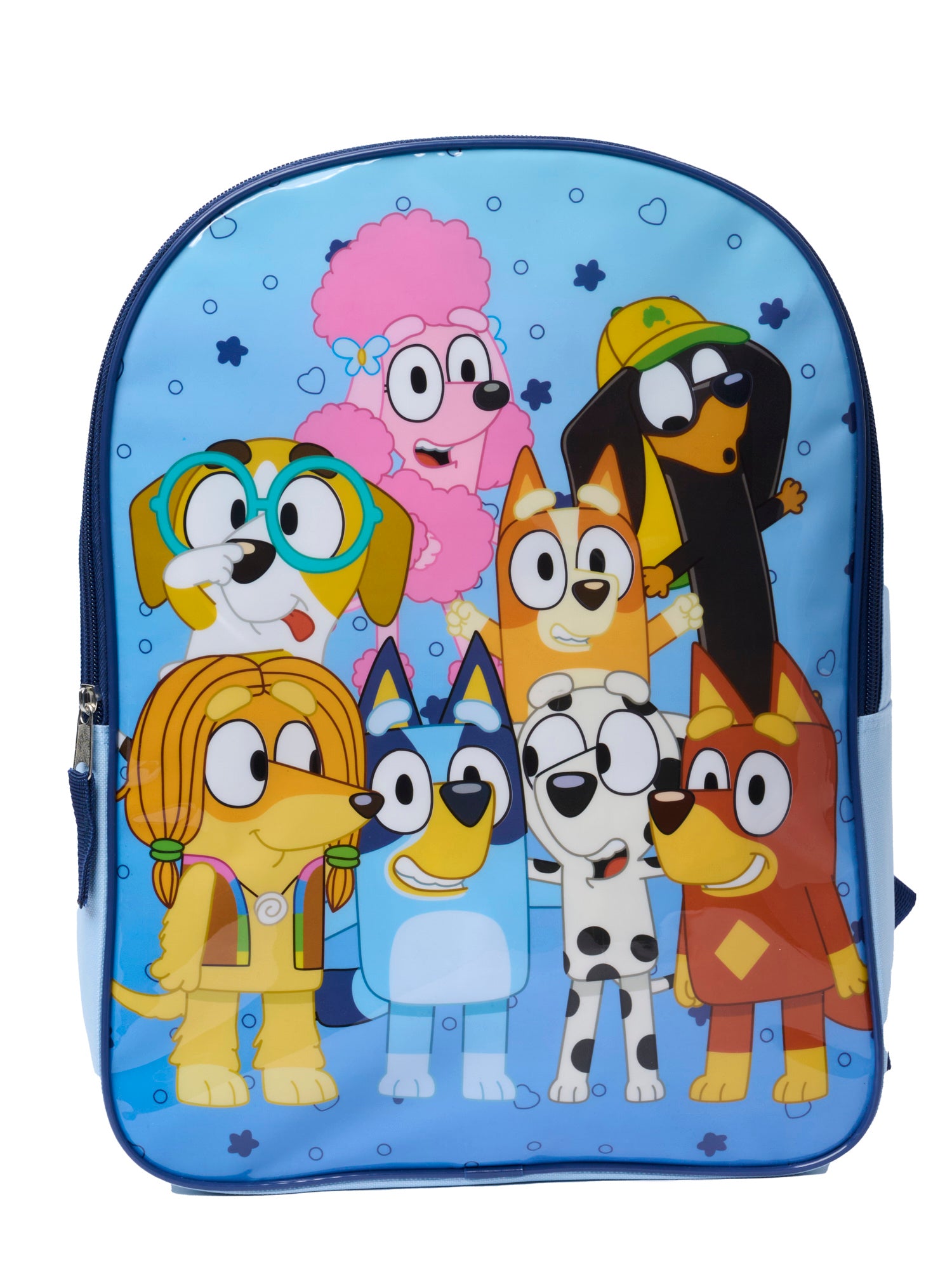 Bluey Bingo and Friends Backpack 15" School Bag Rusty Coco Snickers Indy