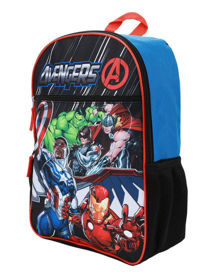 Boys Marvel Avengers Backpack 16" Iron Man Hulk Thor Captain America Full Size