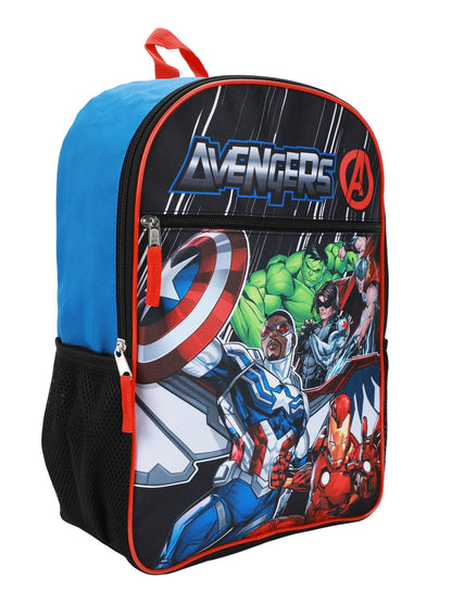 Boys Marvel Avengers Backpack 16" Iron Man Hulk Thor Captain America Full Size