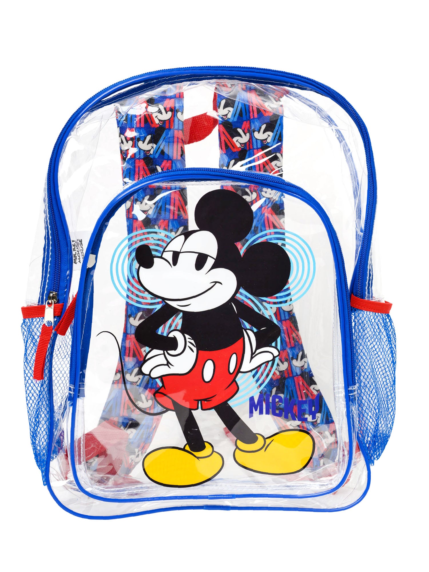 Mickey Mouse Transparent Backpack Clear 16" Disney Boys