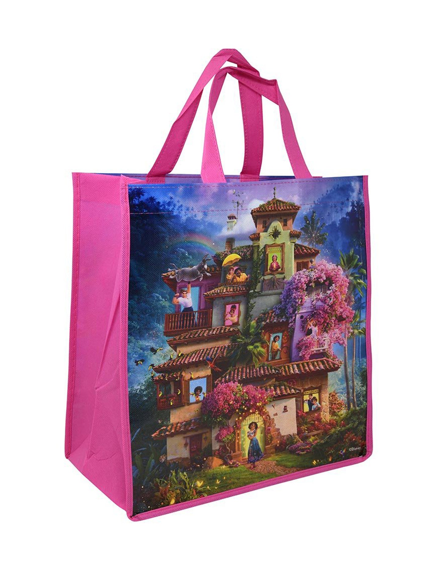 Encanto 12" Tote Bag Purple w/ Disney Grab-n-Go Play Pack Stickers Crayons set