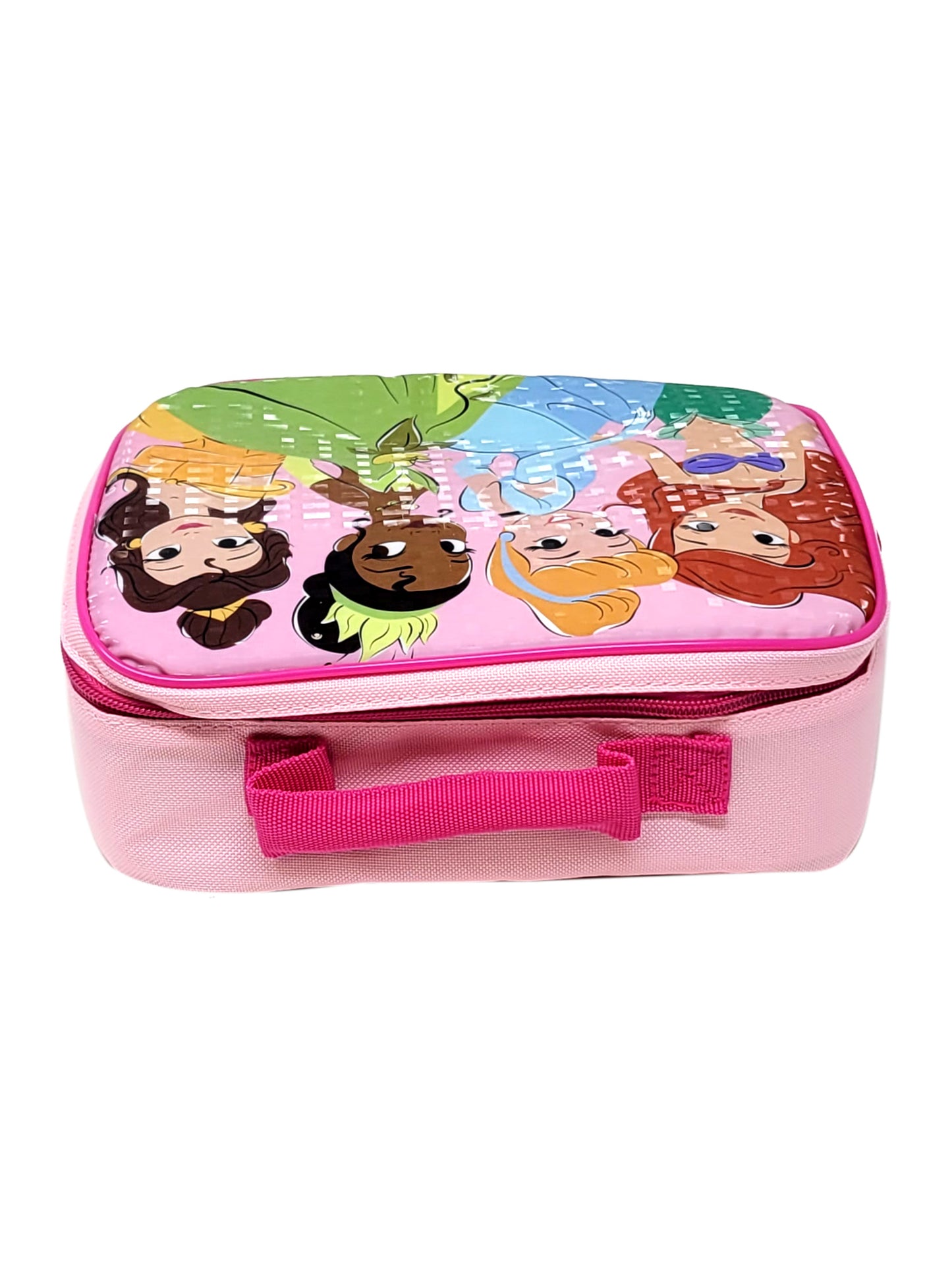 Disney Princesses Lunch Bag Insulated Ariel Cinderella Tiana Belle Girls Pink