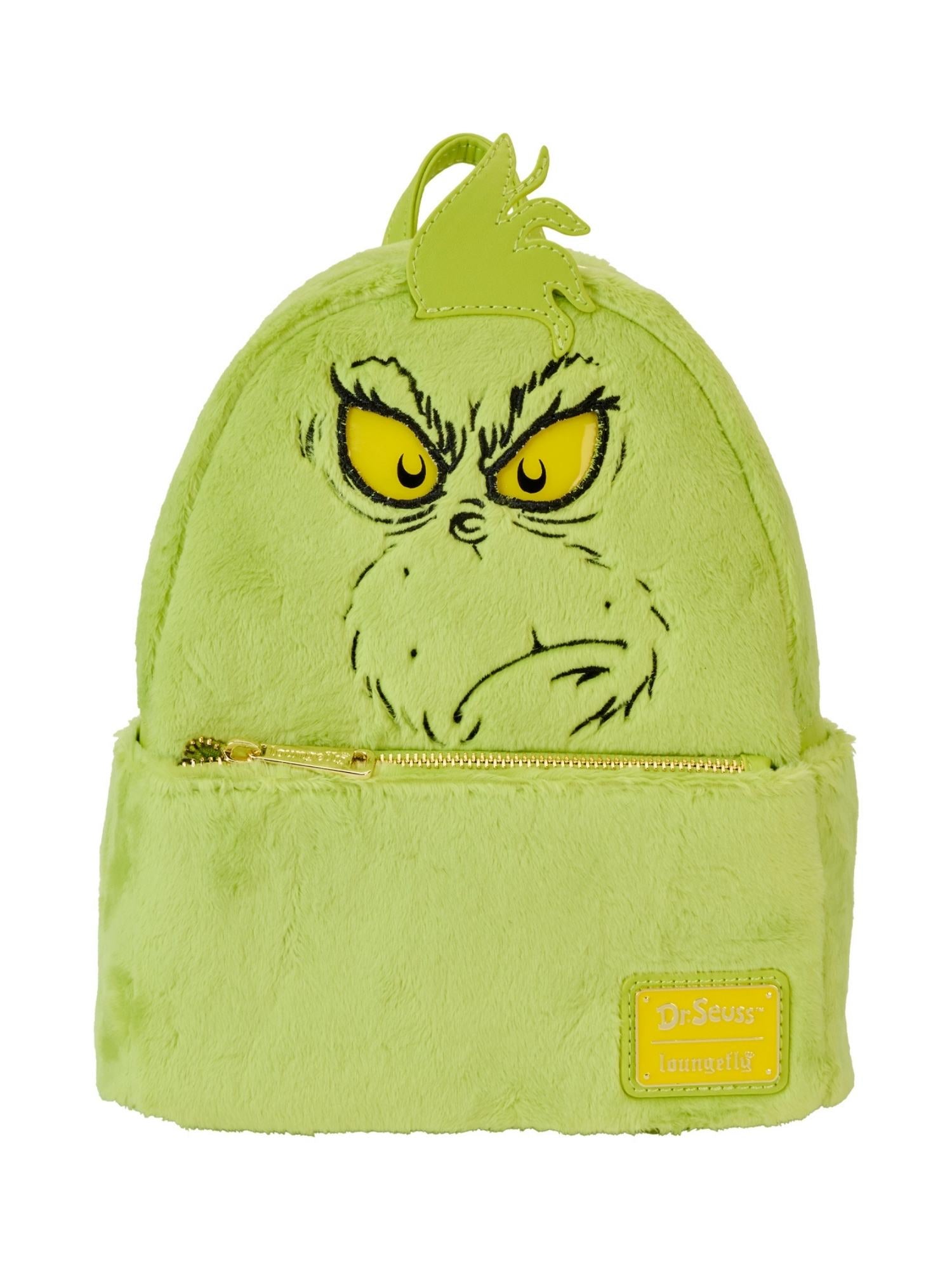 Loungefly x Dr. Seuss The Grinch Light-Up Plush Mini Backpack Cosplay