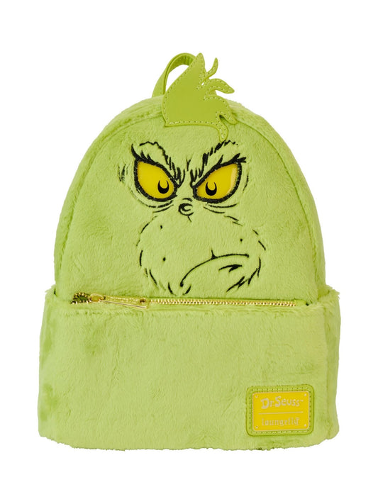 Loungefly x Dr. Seuss The Grinch Light-Up Plush Mini Backpack Cosplay