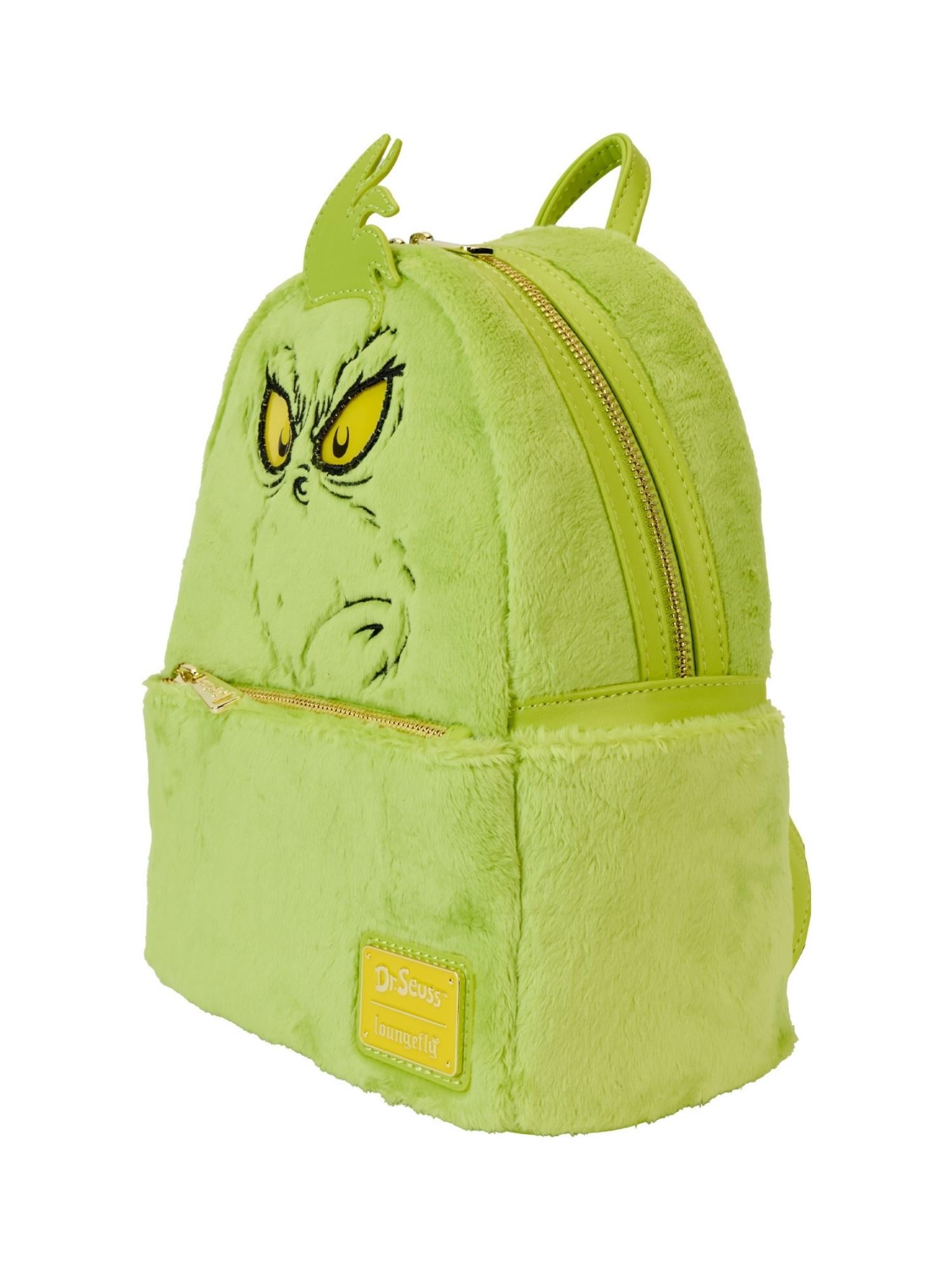 Loungefly x Dr. Seuss The Grinch Light-Up Plush Mini Backpack Cosplay