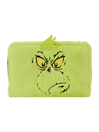 Loungefly x Dr Seuss The Grinch Plush Wallet Zip Around