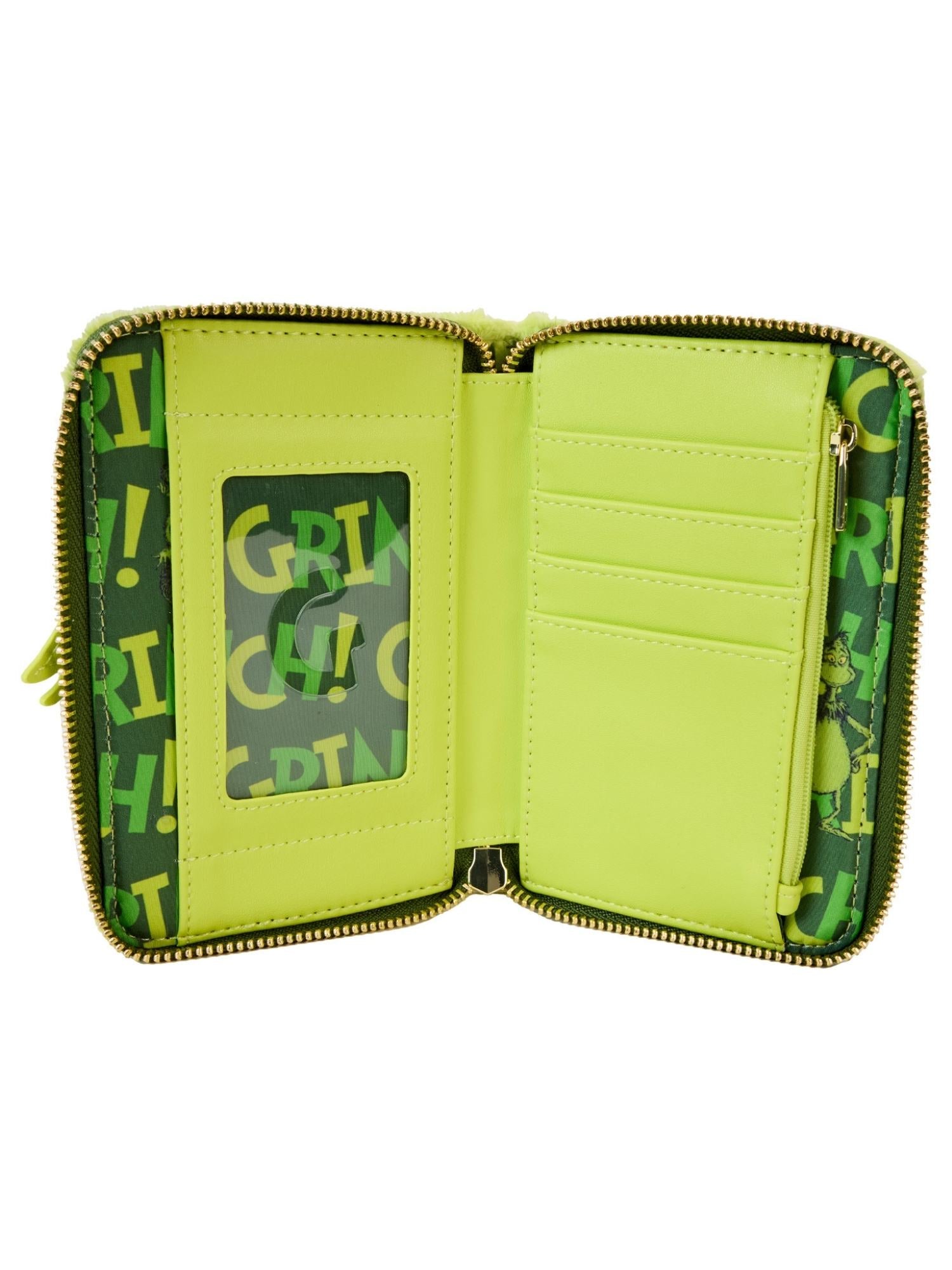 Loungefly x Dr Seuss The Grinch Plush Wallet Zip Around