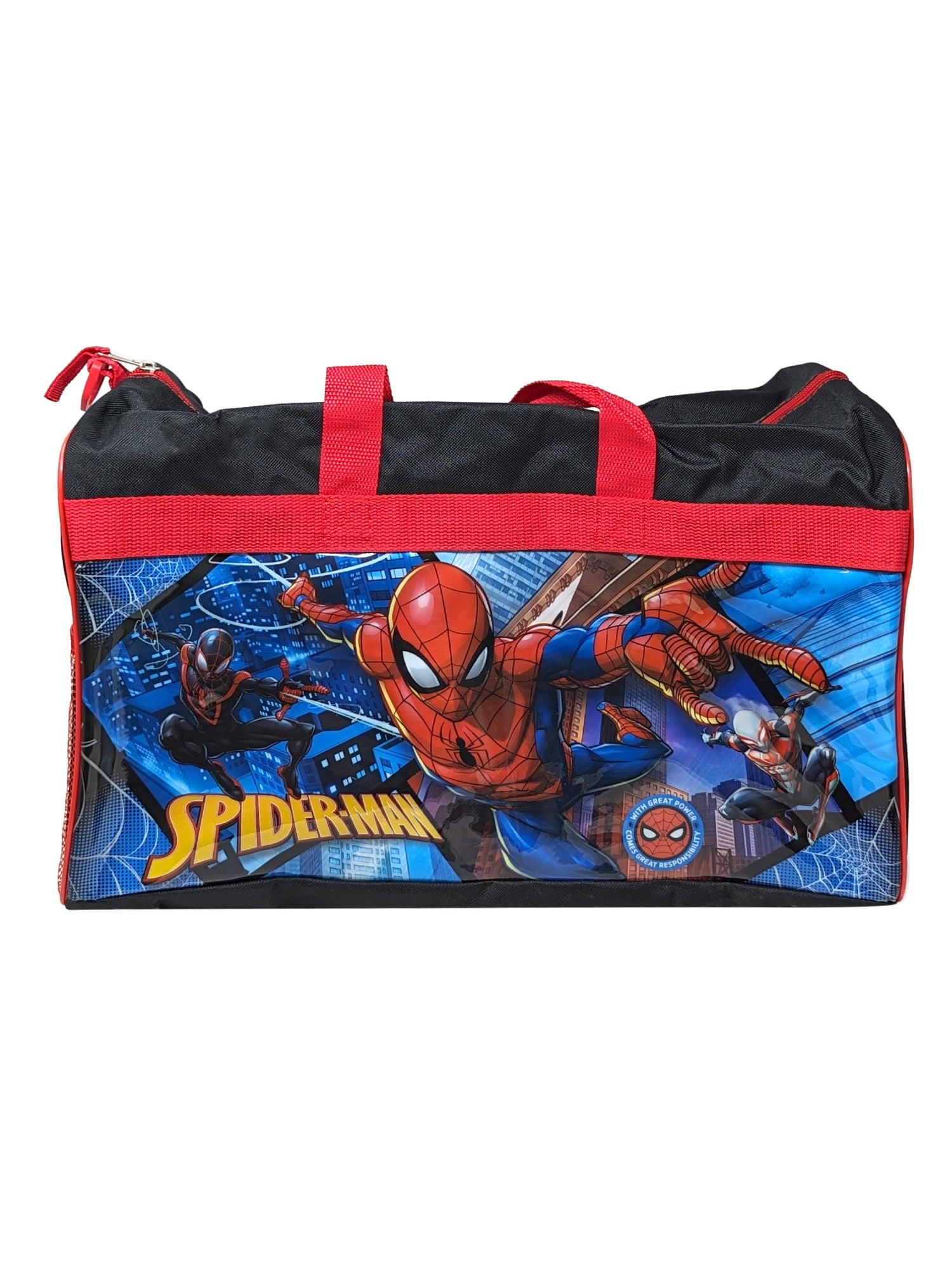 Spider-Man Duffel Bag 17" Marvel Boys Carry-On Miles Morales Spider-Man 2099