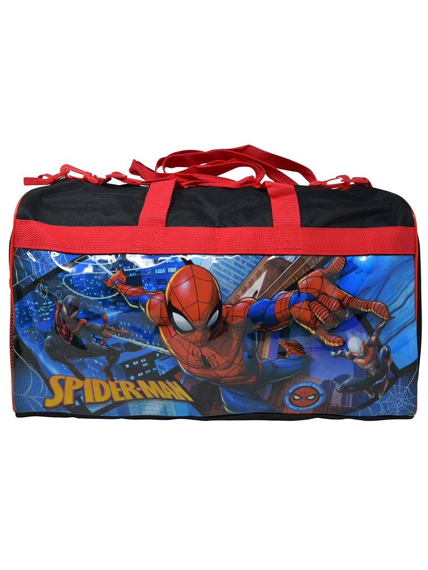 Spider-Man Duffel Bag 17" Marvel Boys Carry-On Miles Morales Spider-Man 2099