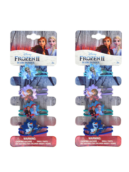 Frozen II Elsa Anna Olaf Girls Elastic Hair Ties Ponies 8-CT