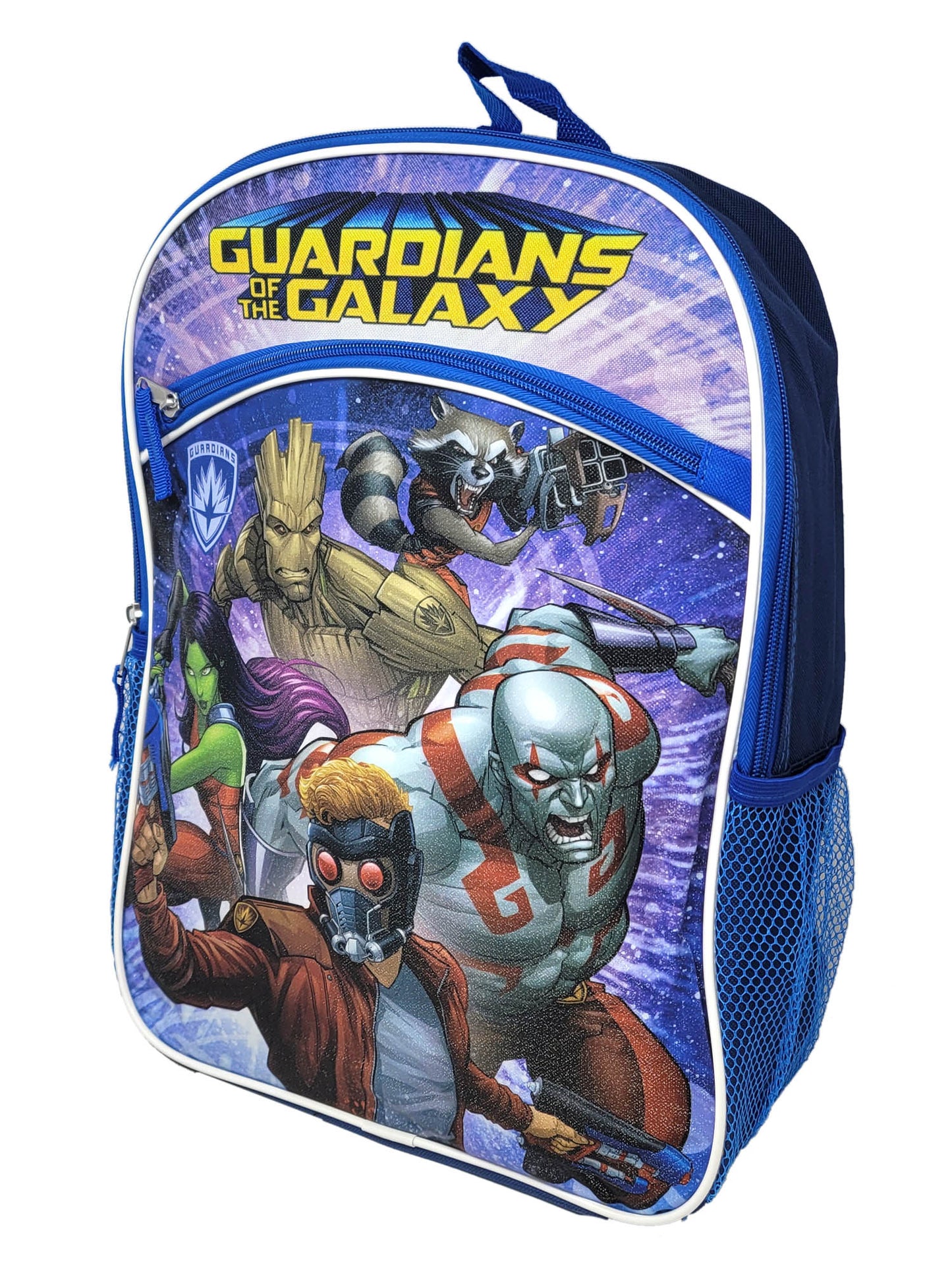 Marvel Guardians Of The Galaxy Backpack 16" Groot Quill  Avengers Blue Boys