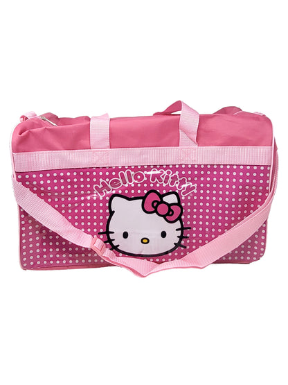 Hello Kitty Duffel Bag 18" Travel Carry On Overnight Travel Dance Girls Pink