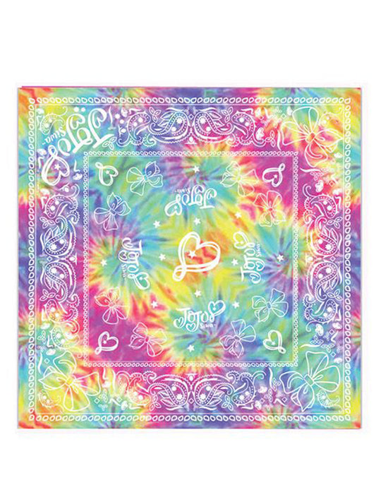 Girls Kids JoJo Siwa Tie-Dye Bandana 22x22" Face Cover Hearts