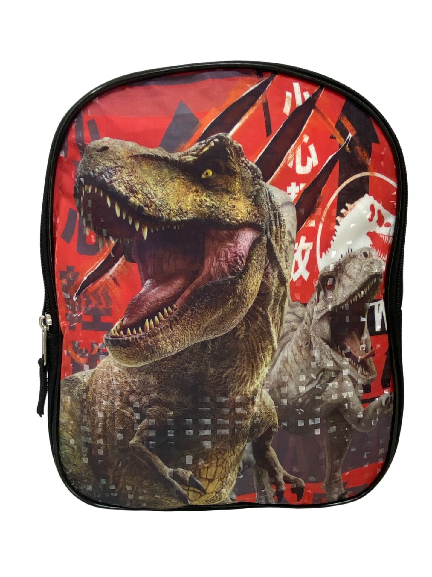 Jurassic World Dinosaur Backpack 11" Pre-School Toddler T-Rex Boys Red Black