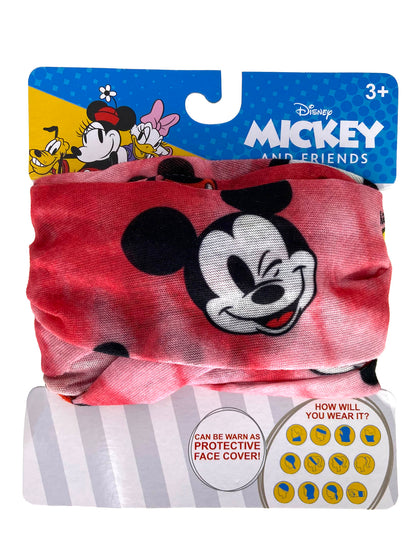 Disney Kids Boys Mickey Mouse All-Over Print Neck Gaiter Wrap Lightweight