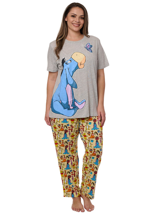 Eeyore Butterfly T-Shirt and Winnie The Pooh & Friends Lounge Pants Set