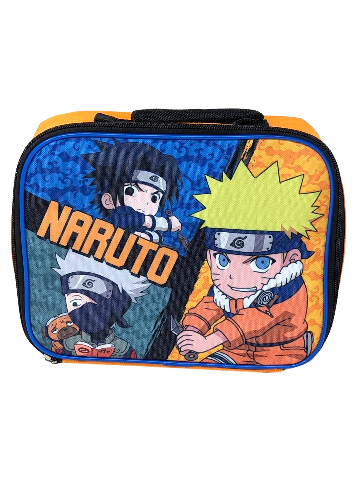 Naruto Insulated Lunch Bag Sasuke & 2-Piece Food Snack Containers School Set