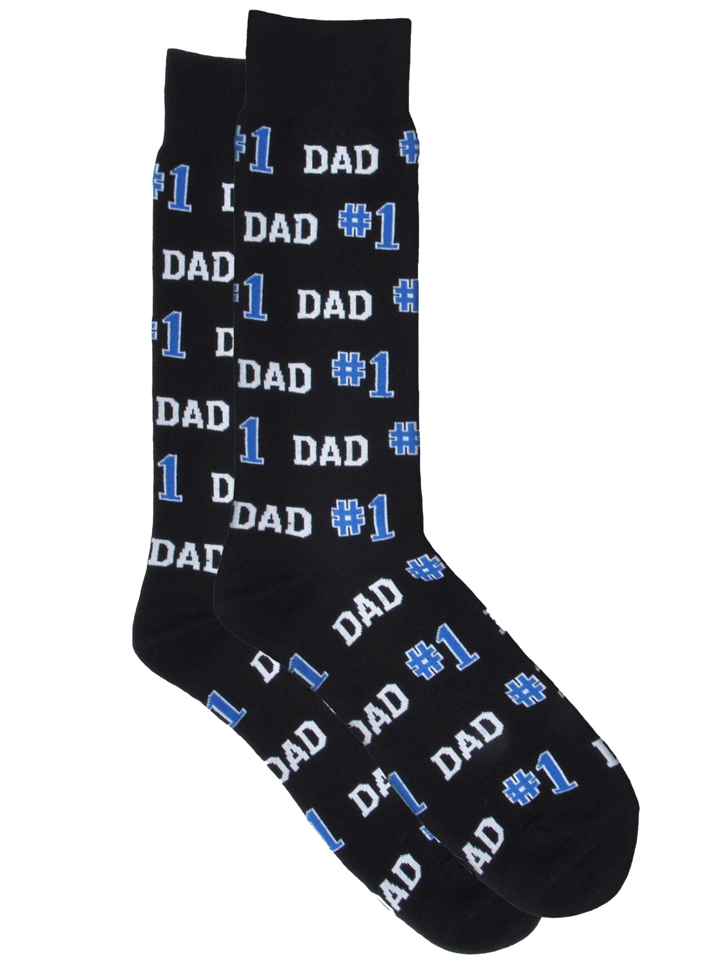 Men's #1 Dad & Best Dad Ever Novelty Funny Socks Father's Day 2-PACK