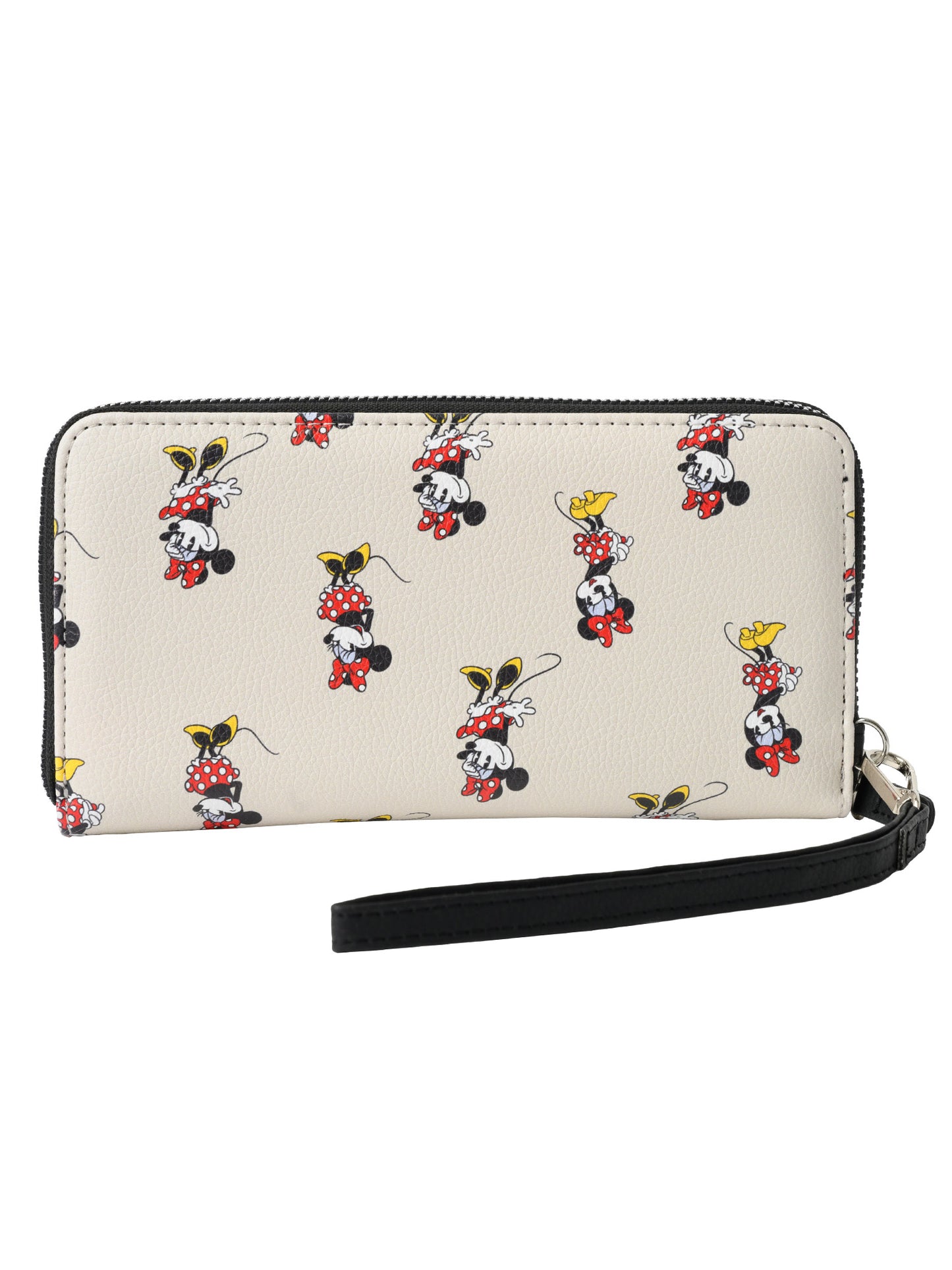 Disney Women's Minnie Mouse Zip Around Wallet All-Over Character Print Wristlet