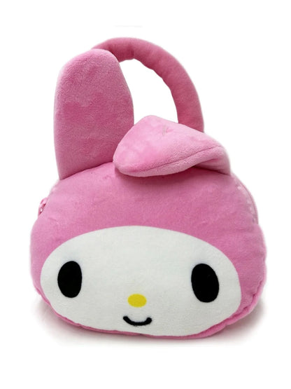 Girls Hello Kitty Purse My Melody Handbag Plush Bag Soft Kids Sanrio Small 9"