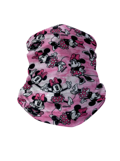 Disney Girls Kids Minnie Mouse All-Over Print Neck Gaiter Wrap Lightweight