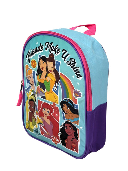 Disney Princesses Backpack 11" Toddler Ariel Tiana Belle Mulan Cinderella Girls