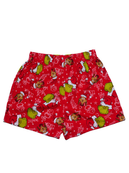 Dr. Seuss The Grinch Slim Boxer Shorts Sleep Shorts Pajamas Christmas (XL Only)