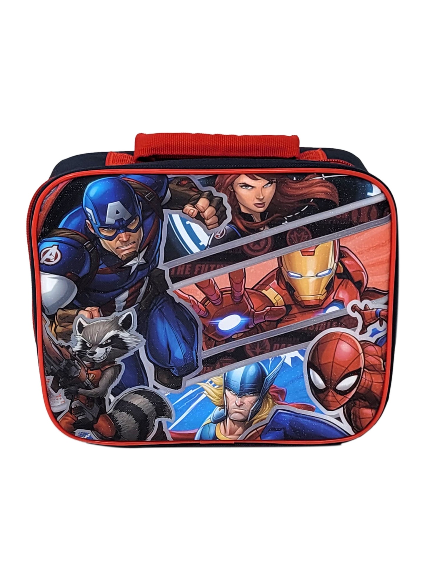 Boys Marvel Avengers Lunch Bag Insulated Spider-Man Thor Rocket Raccoon School