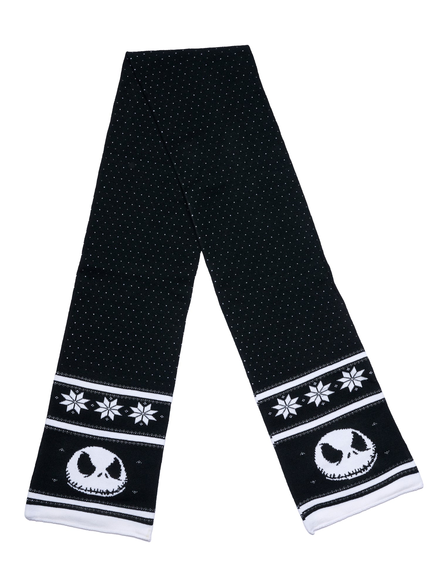 Adult Disney Nightmare Before Christmas Knit Scarf 70" Jack Skellington