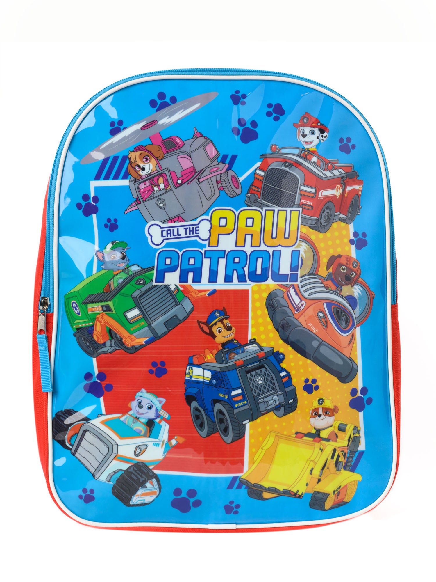 Paw Patrol 15" Backpack Chase Marshall Blue w/ 6-Color Ballpoint Pen Set