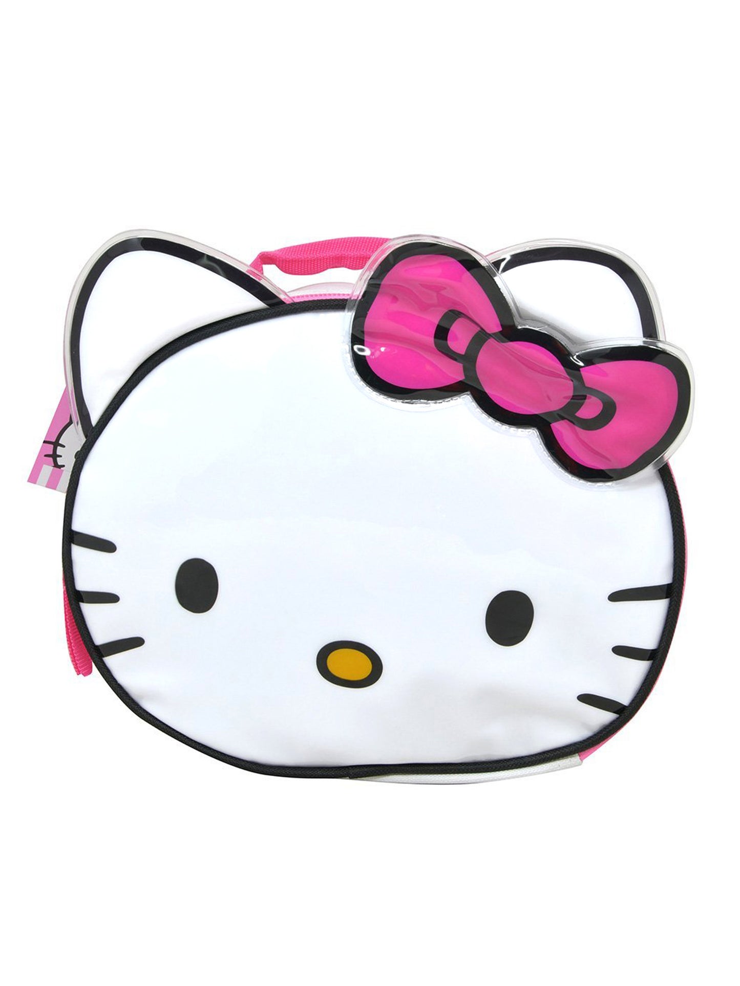 Hello Kitty Insulated Lunch Bag Girls White Pink Bow Sanrio Character Face