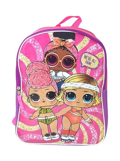 Lol Surprise Backpack 15" Girls BB Foxy Boogie Babe & Sliding Pencil Case